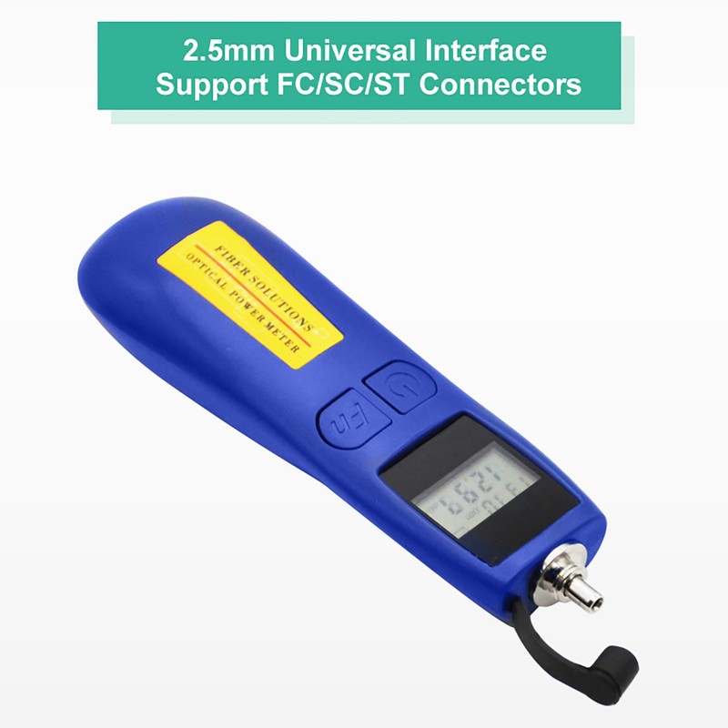 Handheld Optical Power Meter ‑50dBm to +26dBm Sensitive Fiber Optic