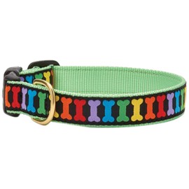 Up Country Rainbones - Collar para Perro, XL (18 a 24 Pulgadas), 1 Pulgada de Ancho
