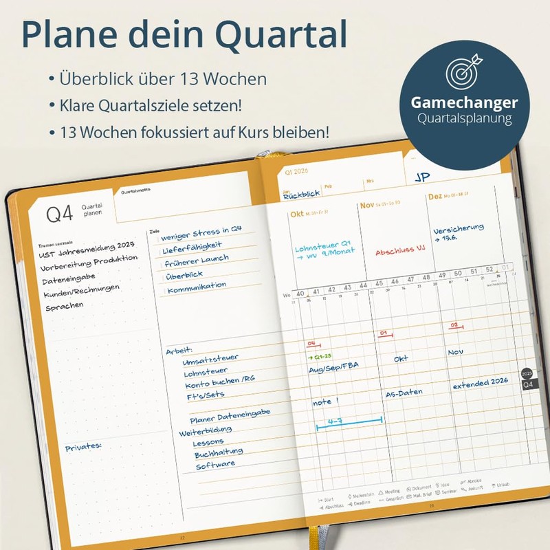 weekview compact note - the clever weekly planner personal organiser
