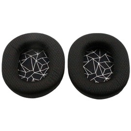 Xinyuekj Replacement Ear Pads for SteelSeries Arctis 1 Arctis 3 Arctis 5 Arctis 7 Arctis 9 Headset (Do Not Fit Any Arctis Nova), Mesh Fabric Cushions for Arctis Pro Wireless Headphone (Black/White)