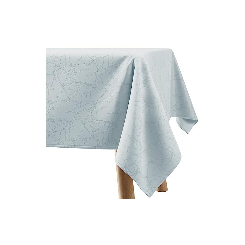 Filumi Tablecloth 100 x 100 cm Silver Washable for Indoor