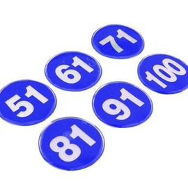 Blue circular license plate No. 62, round license plates No. 53, 55, 57, 59 / 블루 원형 번호판 62번 동그란 번호판 53번 55번 57번 59번
