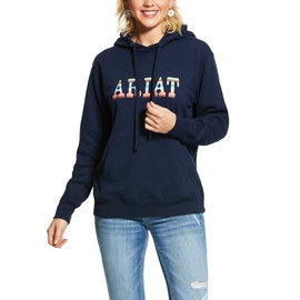 ARIAT Women's Real Serape Hoodie Navy Size 1X