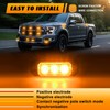 Raryloy LED Emergency Amber Strobe Flashing Grille Strobe Lights for