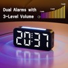 HOMVILLA Alarm Clock with 9 Color LED RGB Night Light,