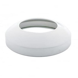 United Pacific 20205 Axle Hub Cap, Rear, 8", Stainless, with Hubometer Cut-Out