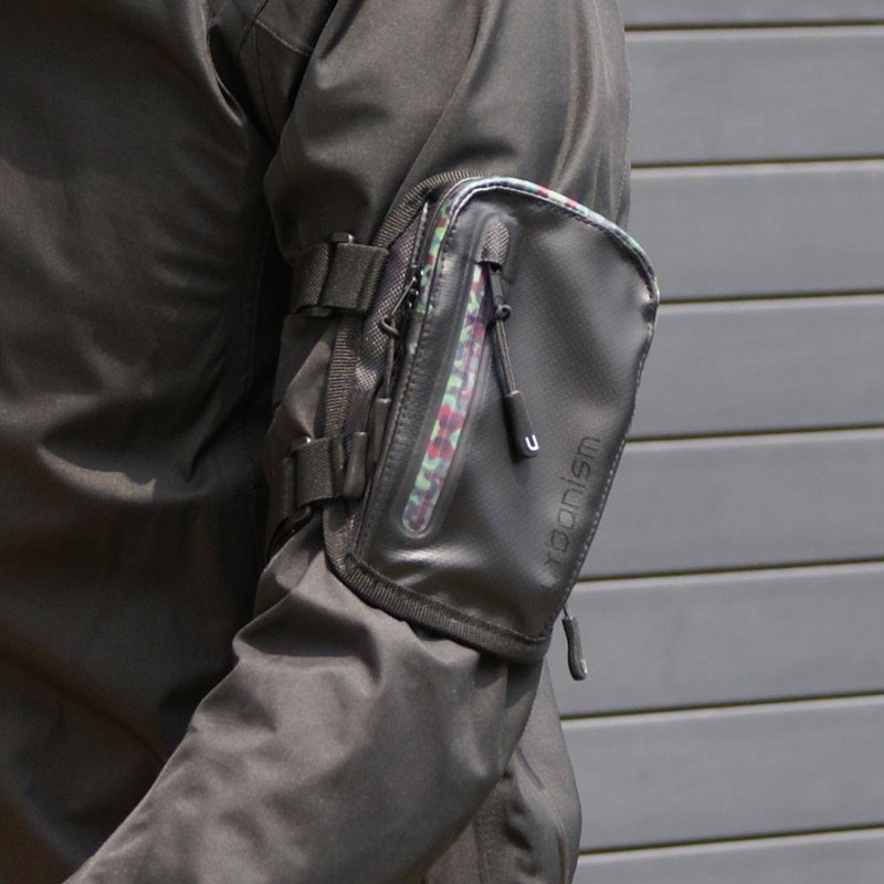 アーバニズム(urbanism) バイク用バック アームポーチ ブラック/グレー H17.5XW13.5XD3.5 UNK-902