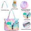 CAMTOP Waterproof Beach Tote Bag for Women Girls with Zipper