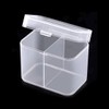 Coco Nail 2-Compartment Cotton Container, Cotton Container for National Exams, Nail Art Square Cotton Container M Integrated Type / 코코네일 2칸솜통 국가고시용솜통 네일아트 사각솜통 M 일체형