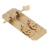 Cabinet Faceplate Brass Material Elegant Retro Botanical Pattern Decorative Chinese