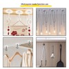 Lryusca Adhesive Ceiling Hooks Heavy Duty, 4 Pack Self Adhesive
