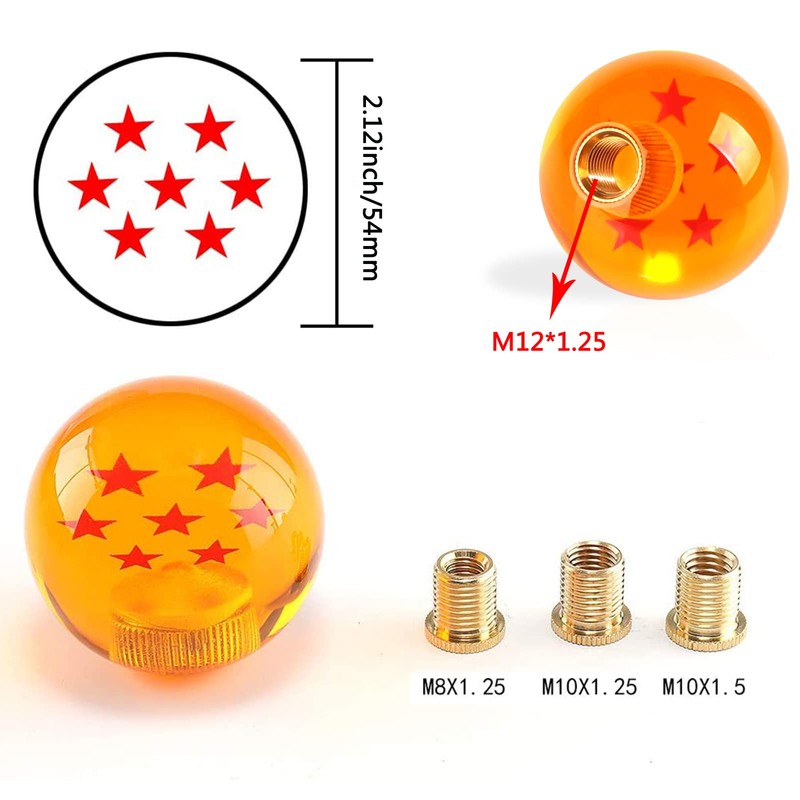 ATNVIDSG Round Ball Shift Knob for Most Manual Automatic Cars