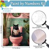 eimivrc Cat Paint by Numbers Kit for Adults-Black Cat Paint