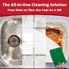Green Sustainable 10 Pack Cleaning Scour Pads by Avant Grub.