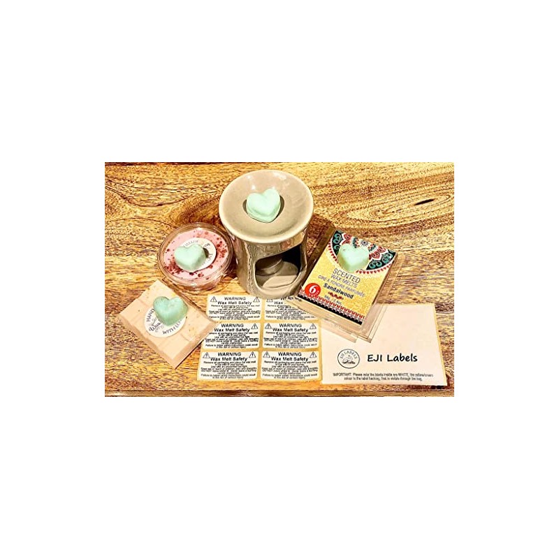 200 Wax Melt Stickers. Wax Melt Safety Warning Labels. 50x25mm