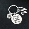 BESPMOSP A-Z Letter Keychain - Best Friend Keyring Inspiration Keychain