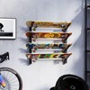 YMYNY Skateboard Wall Mount, 6 Layer Skateboard Rack Holder, Snowboard