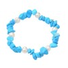 Hemasa Blue Colour Turquoise Chip Beads Stretchable Bracelet