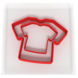 Custom Cutters Shirt Shaped Cookie Cutter | Plastic Cutter for Baking, Fondant, Clay, Pastry, Icing, Jewellery (5CM + 8CM)