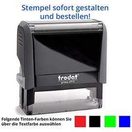 Trodat Printy 4915 Stamp (70 x 25 mm) for 5 Lines in Various Colours Design Online Design Grey