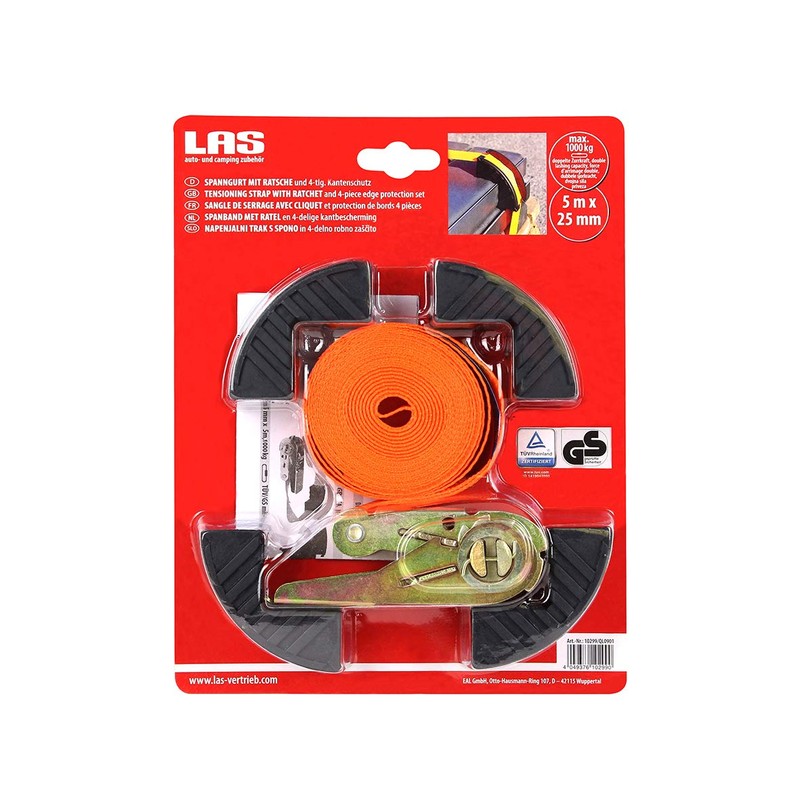 LAS Spanngurt mit Ratsche 25mm x 5m 0.5T