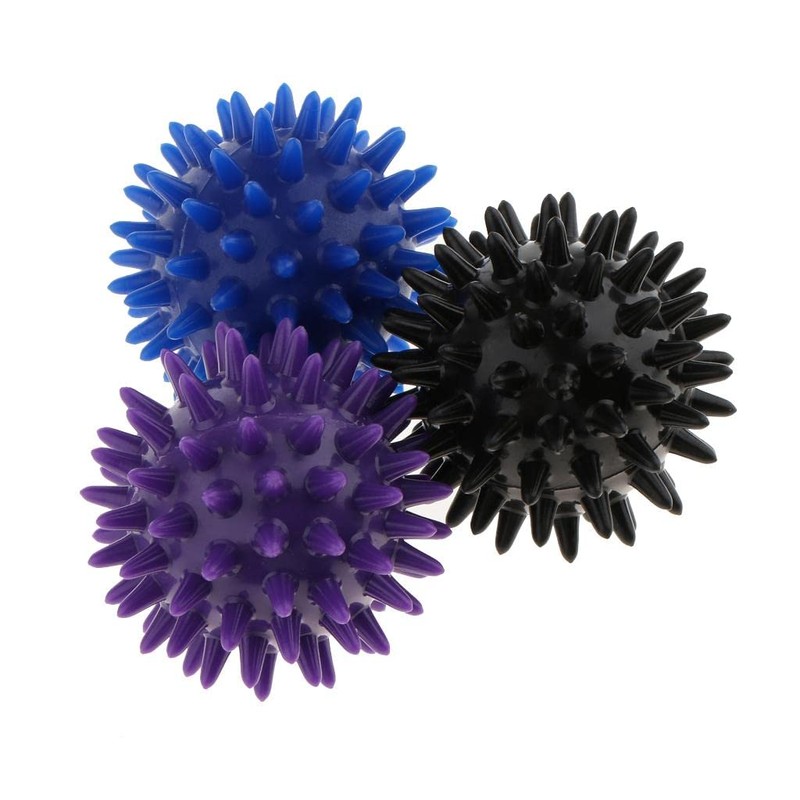 MagiDeal 3 Pieces Massage Ball Self Massage Balls Hedgehog Ball