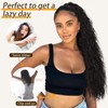 ORSUNCER Ponytail Extension Claw 30" Curly Pony Tail Clip on