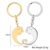 YAYAKO Couple Pig Keychain Stainless Steel Matching Piggy Keyring Cute