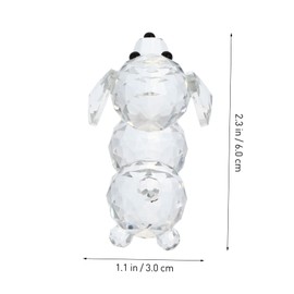 Ipetboom Crystal Puppy Figurine Collection Cute Dog Statue Home Adornment Crystal Decor for Wine Cabinet and Desktop for Friends and Pet Lovers