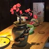 Desktop Flower Vase Bonsai Waterfall Fountain,Tabletop Decorative Waterfall,Relaxation Meditation Waterfall,