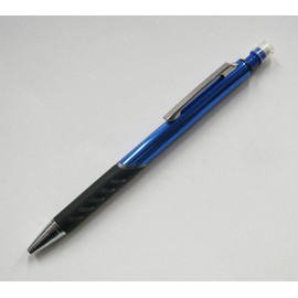 Pink Grain Leather Pencil Case, Metal Color Mechanical Pencil, Blue, SASP-SI2067SP-L