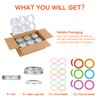 Mcupper 6 Pack Small Mason Jars 8 oz, Half Pint