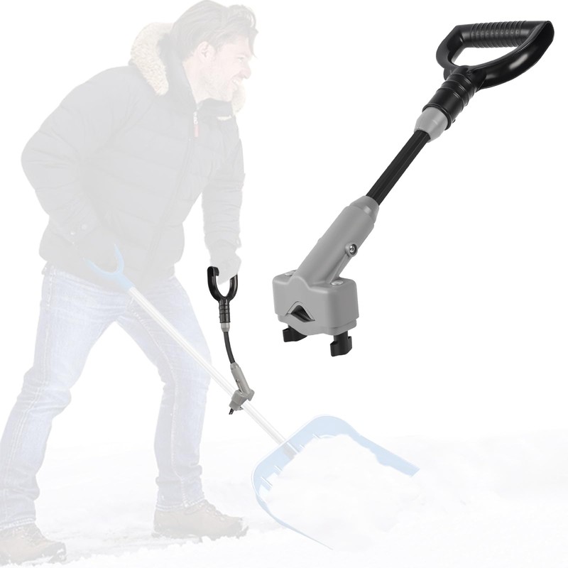 Universal Shovel Handle, Strain-Reducing Elasticity Snow Shovel Handle Ergonomic Back