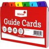 Silvine 5x3" Guide Cards in plain white, Tabbed A-Z. Ref