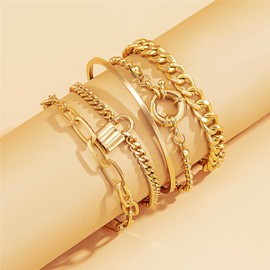 Gold Bracelets for Women Charm Bracelet Gold Stack Bracelets Non Tarnish Dainty Gold Layered Bracelets Gold Ankle Bracelets Evil Eye Bracelet Trendy Jewelry Gifts
