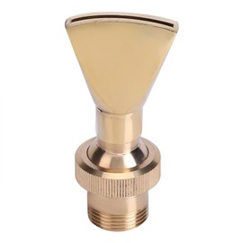 Hongzer Fountain Nozzle, 1/2 Inch DN15 and 3/4 Inch DN20 Fan Shaped Brass Fountain Nozzle Sprinkler Spray Head, Fountain Accessories