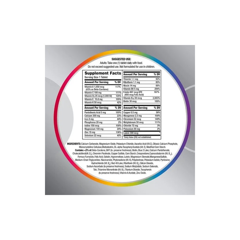 Centrum Silver Multivitaminico Mujer 50 + 200 comprimidos Sin sabor