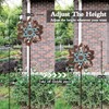 Pure Echo Garden Wind Spinner,Flower Wind Spinner,Outdoor Metal Wind Sculpture