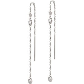 Emporio Armani EG3617040 Women's Sterling Silver Earring, Unit size, Sterling Silver, No Gemstone