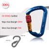 AYAMAYA Locking Climbing Carabiners, Ultra Tech 30KN Aluminum Screwgate Carabiner