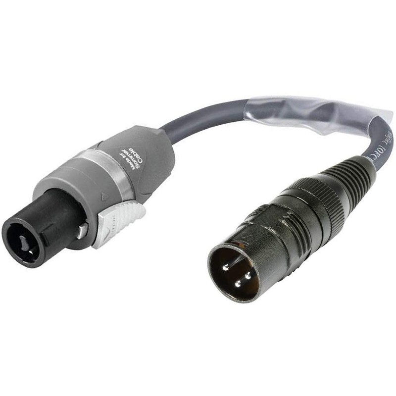 Sommer Cable speakON® MEGXU225-0020-GR 2-Pin Plug Adaptor to XLR 3-Pin