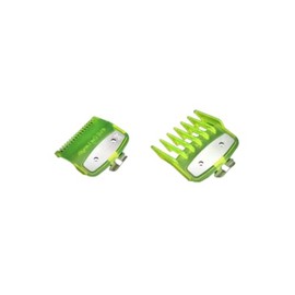 Hair Clipper Guide Combs, 1.5mm and 4.5mm, 2-Piece Set, Transparent Yellow with Metal Buckle