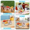 DaCool 4 Pack Kids Stainless Steel Snack Containers with Lids