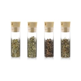 CanadianCat Company | Sample set for cat cushions and cat toys: catnip, valerian, eucalyptus leaves and gamander herb to fill, resealable