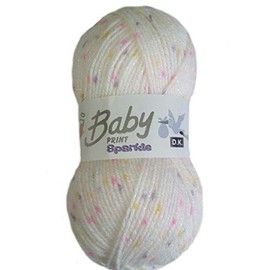 Woolcraft Baby Print SPARKLE DK Knitting Wool Yarn 100g - 640 Tutti Fruity