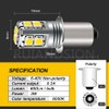 Ruiandsion White P13.5S LED Flashlight Bulb, 6-40V Universal Upgrade (6V/9V/12V/18V/19.2V/24V)