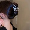 Universo en Linea Pinza Cabello Diseño Serpiente Diamantes Brillantes Metal
