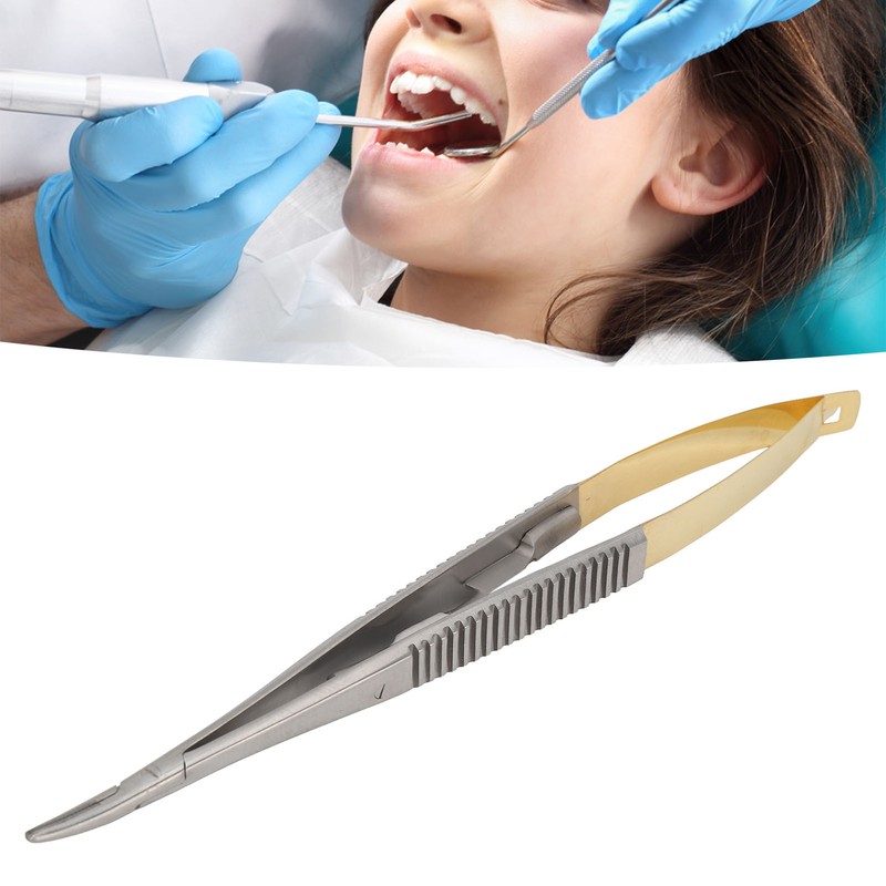Castroviejo Needle Holder with Lock Stainless Steel Orthodontic Implant Dental