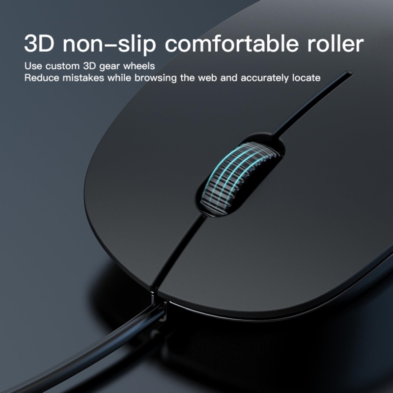 USB 3.0 Wired Slim Mouse, Optical 2.4GHZ USB Desktop Mouse,3