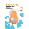 Fiskars Motive Lever Punch, Heart, Diameter 2.5 cm, for Left
